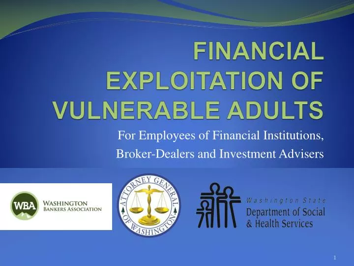 financial exploitation of vulnerable adults