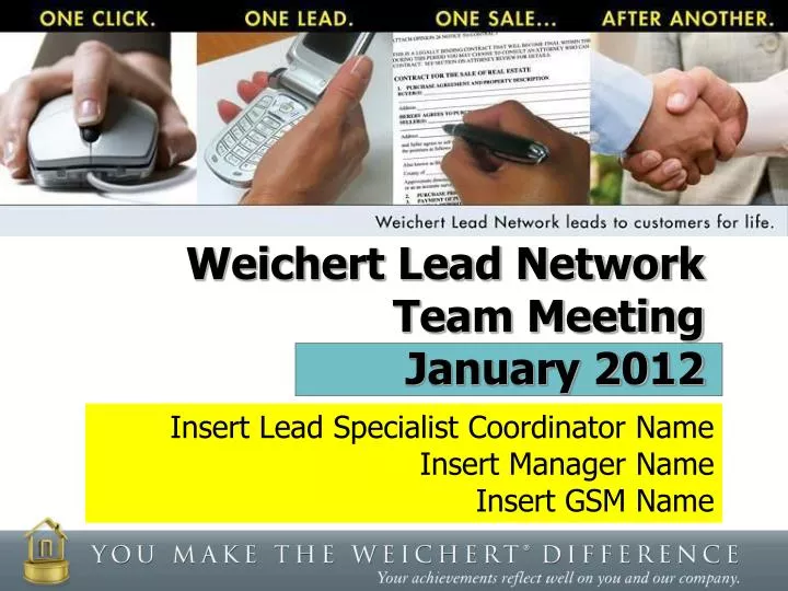 weichert lead network team meeting january 2012