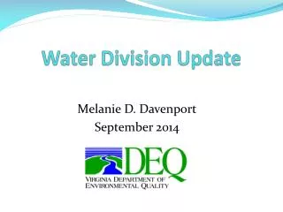 Water Division Update