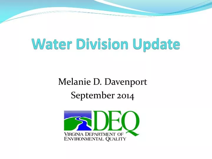 water division update