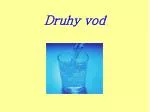 Druhy vod - slide 1