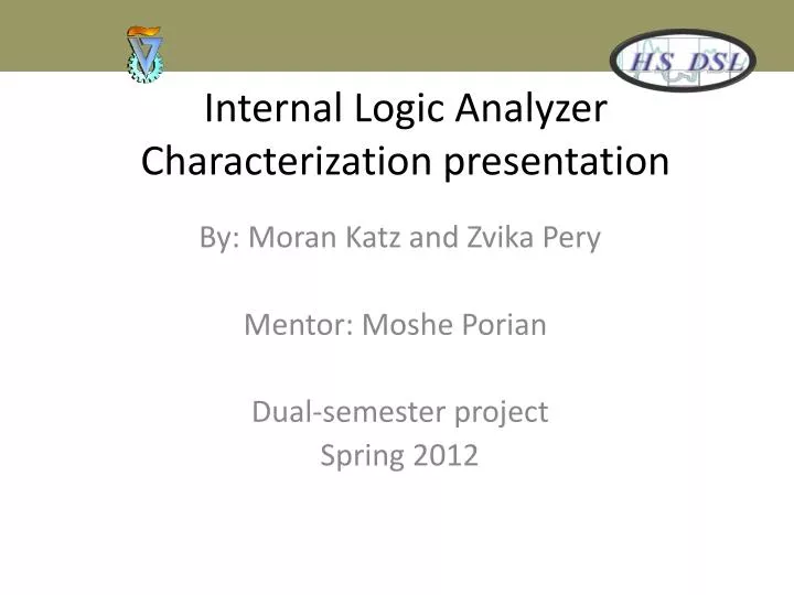 internal logic analyzer characterization presentation