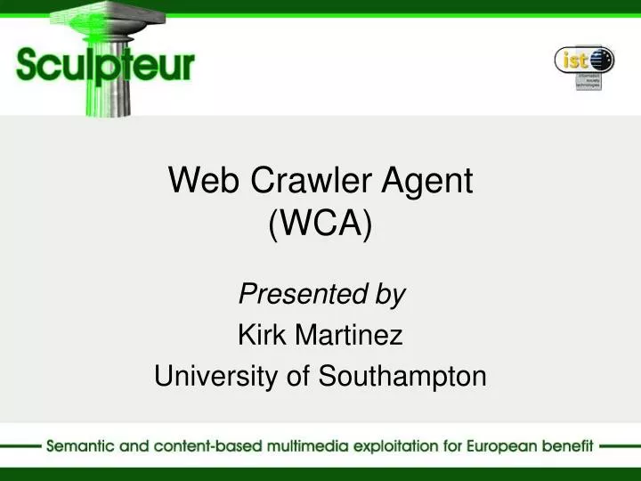 web crawler agent wca