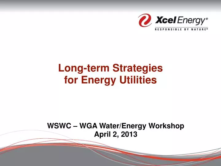 long term strategies for energy utilities