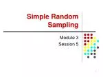 Simple Random Sampling - slide 1