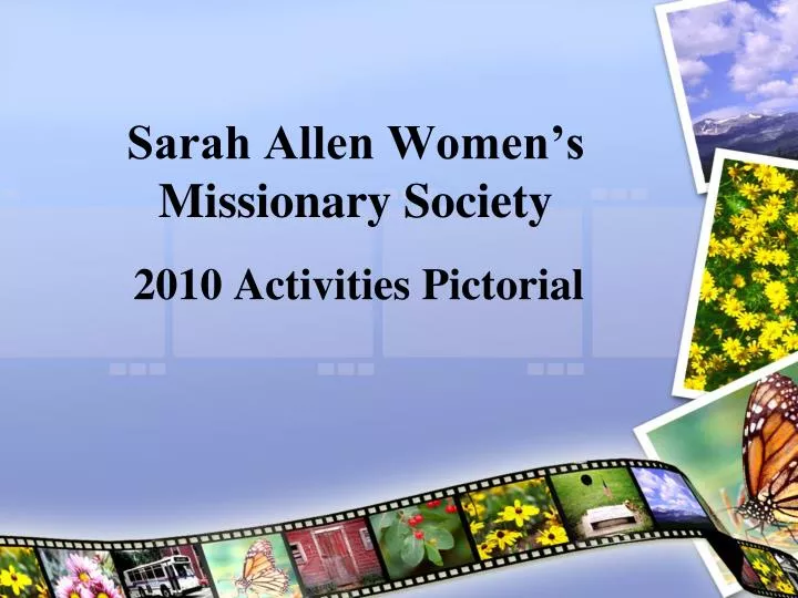sarah allen women s missionary society
