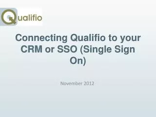Connecting Qualifio to your CRM or SSO (Single Sign On)