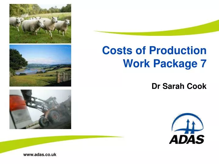 costs of production work package 7