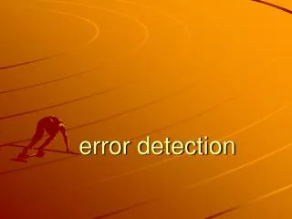 error detection