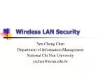 Wireless LAN Security - slide 1