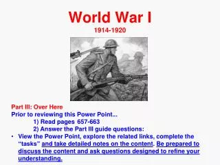 World War I 1914-1920