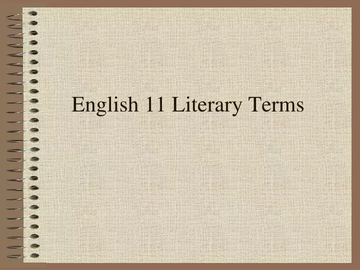 english 11 literary terms
