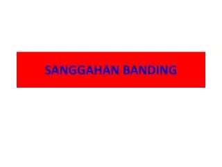 sanggahan banding
