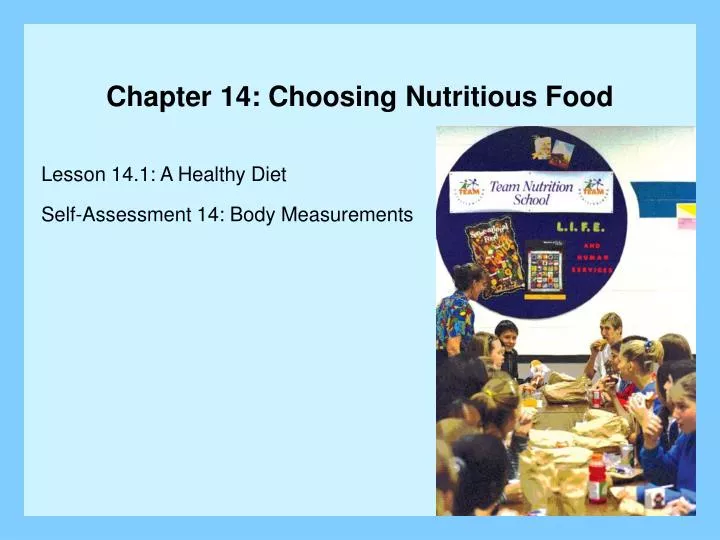 chapter 14 choosing nutritious food