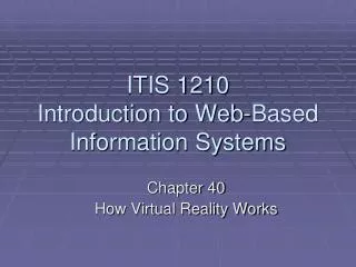 itis 1210 introduction to web based information systems