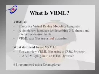 What Is VRML?
