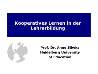 kooperatives lernen in der lehrerbildung