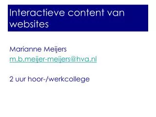interactieve content van websites