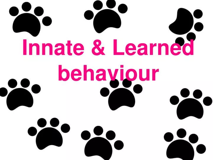 innate learned behaviour