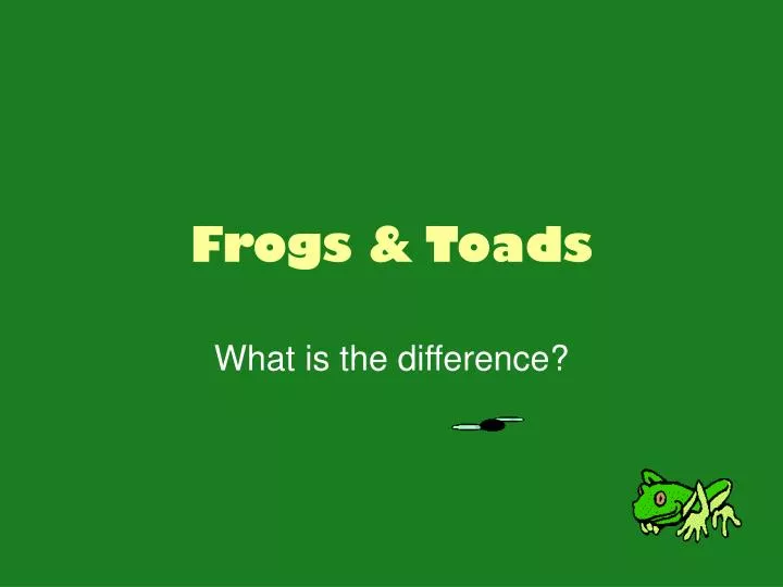 frogs toads