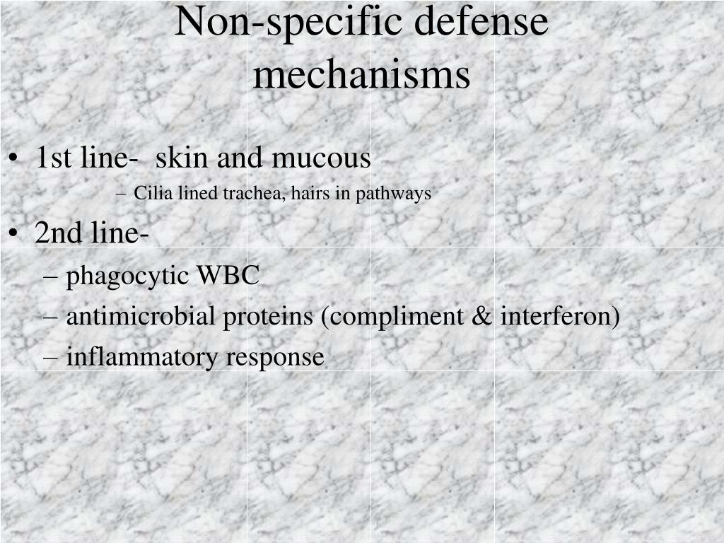 Non Specific Pathway PPT - Non-specific defense mechanisms PowerPoint Presentation, free ...