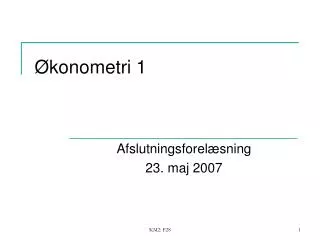 konometri 1
