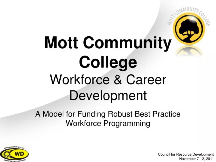 mott community college workforce career development