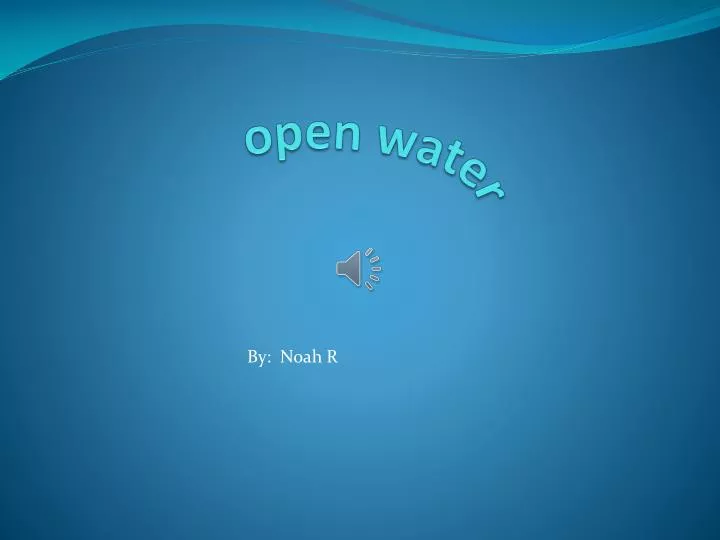 open water