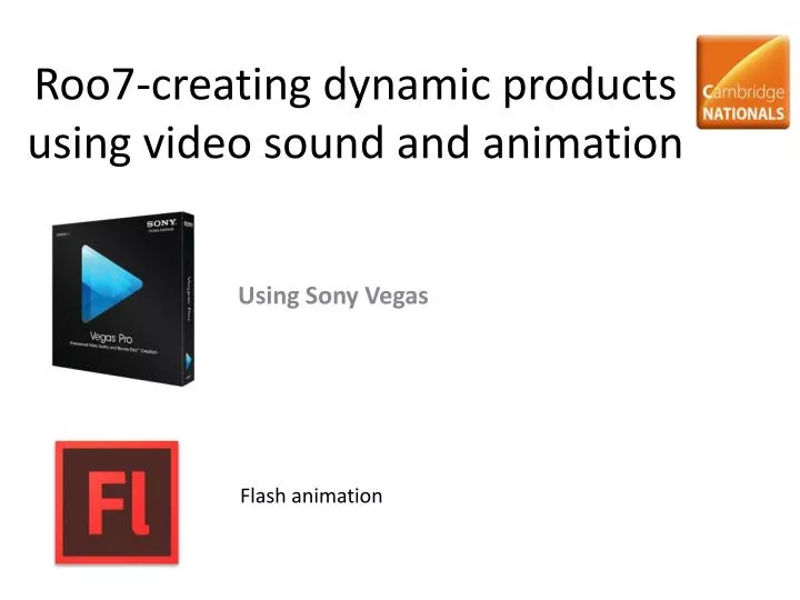 roo7 creating dynamic products using video sound and animation