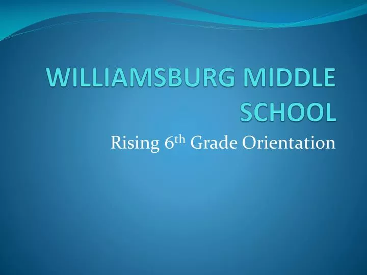 williamsburg middle school