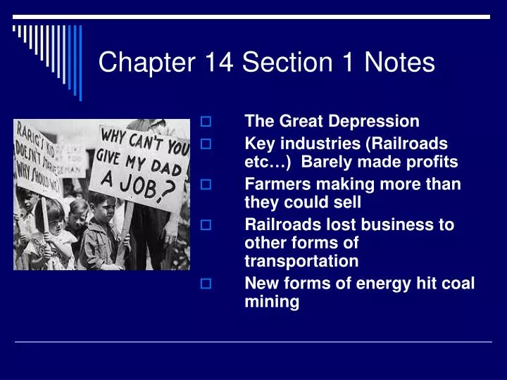 chapter 14 section 1 notes