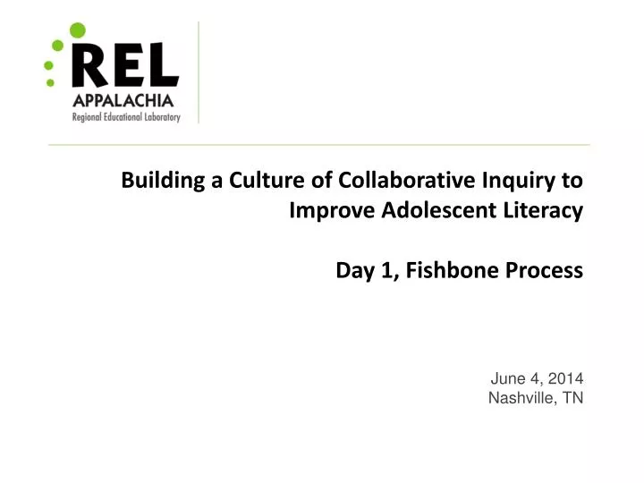building a culture of collaborative inquiry to improve adolescent literacy day 1 fishbone process