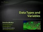 PPT - Variables and Data Types PowerPoint Presentation, free download ...