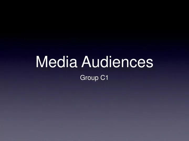 media audiences