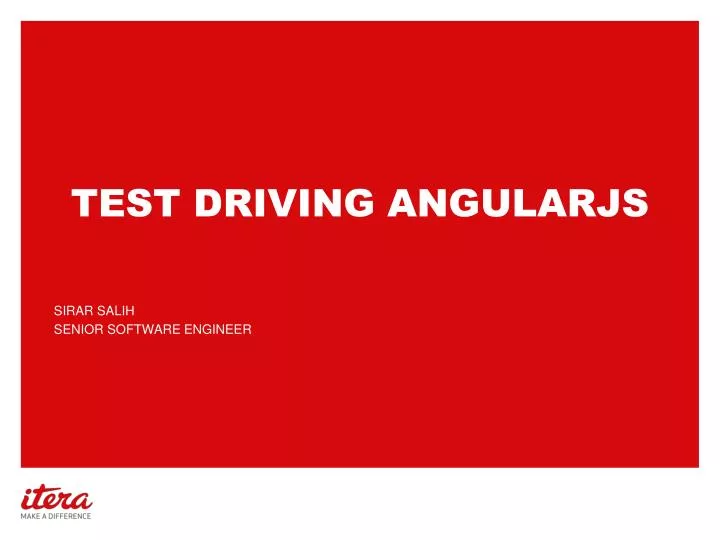 test driving angularjs