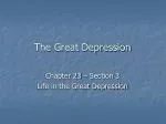 The Great Depression - slide 1