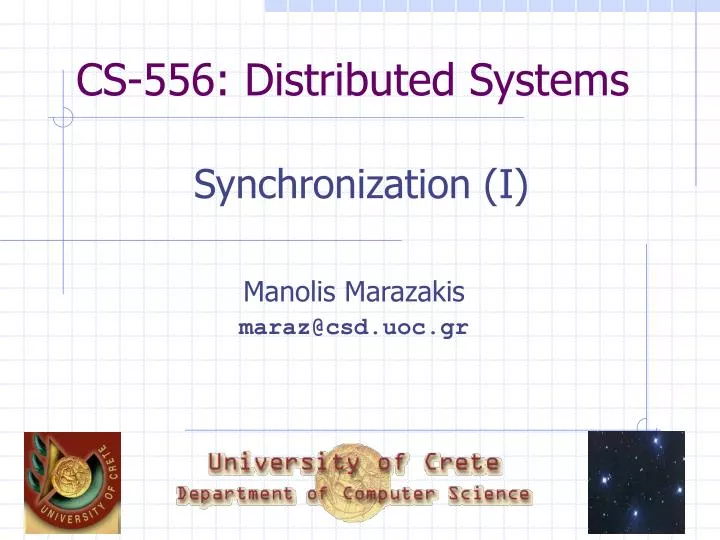 cs 556 distributed systems