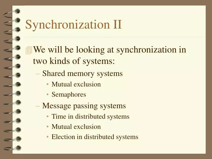 synchronization ii