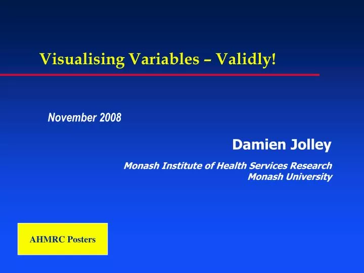 visualising variables validly