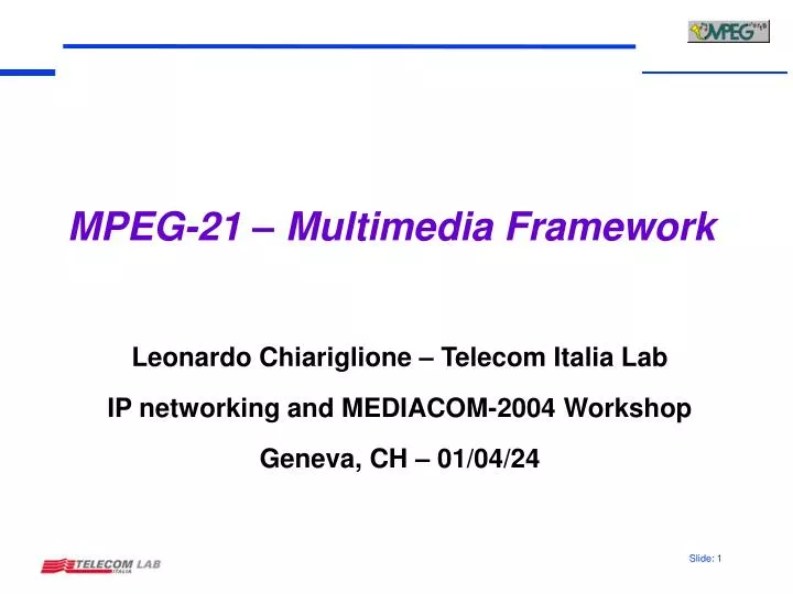 mpeg 21 multimedia framework