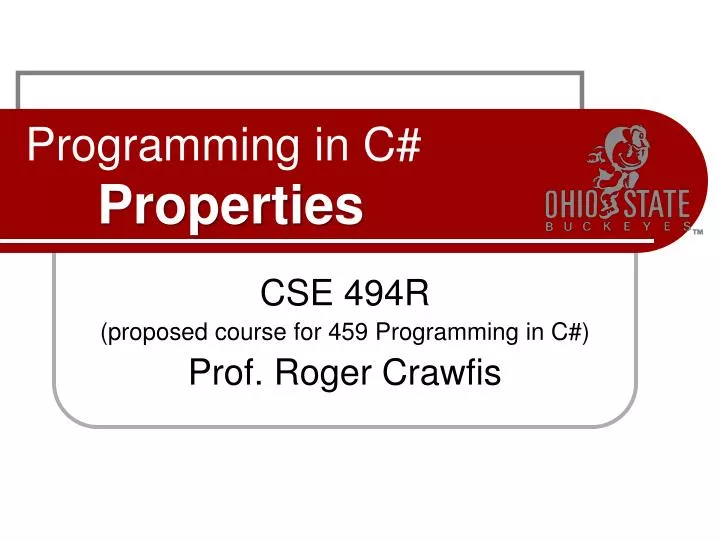 programming in c properties