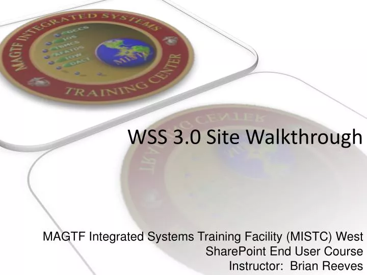 wss 3 0 site walkthrough