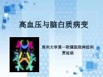 高血压与脑白质病变 - slide 1