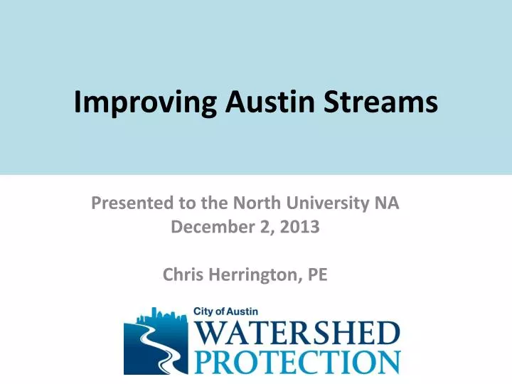 improving austin streams