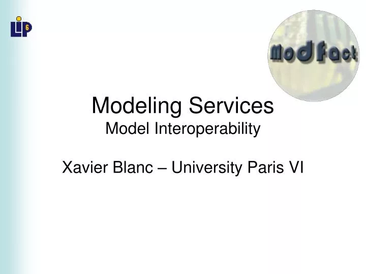 modeling services model interoperability