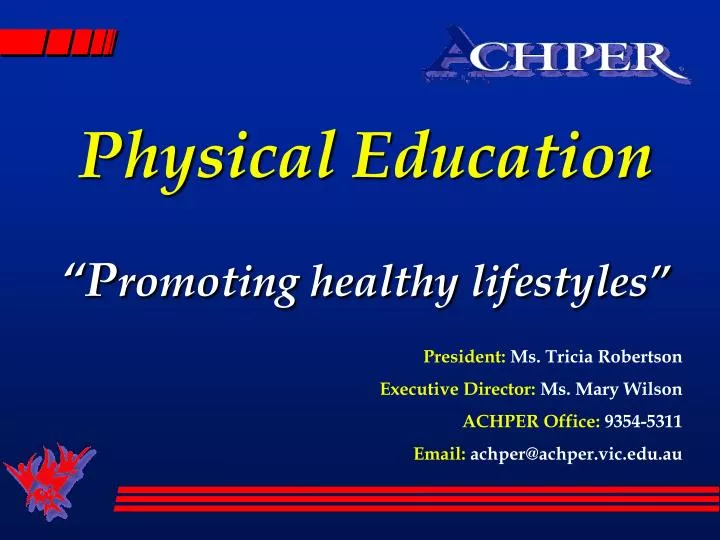 physical education p romoting healthy lifestyles