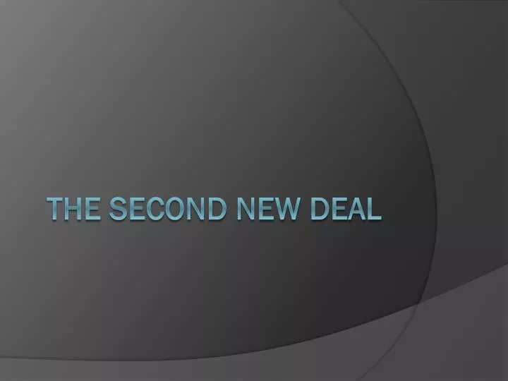 the second new deal