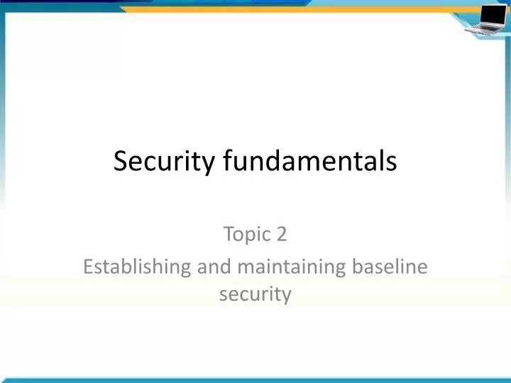 security fundamentals