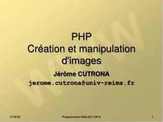 php cr ation et manipulation d images