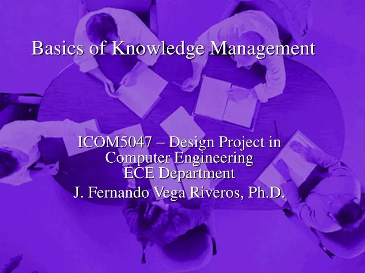 basics of knowledge management